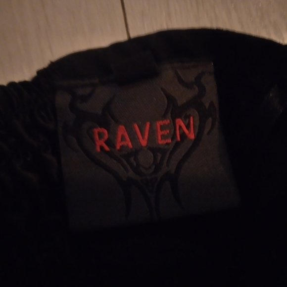 Victorian Goth Black Lace High-Low Maxi Skirt - Picture 4 of 4